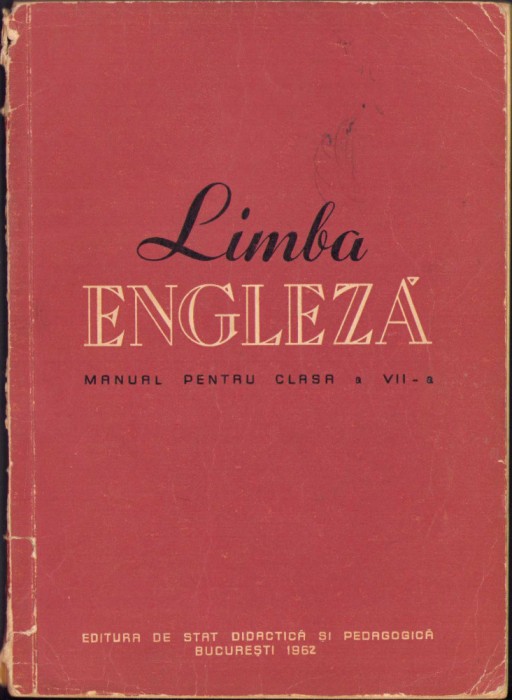 HST C908 Limba engleză 1962 manual școlar