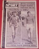 Revista SPORT nr. 5 martie 1968 (prezentare Jiul Petrosani; Steaua sau Argesul?)-prima pagina este desprinsa
