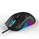 MOUSE Spacer - gaming, gaming, cu fir, USB, optic, 12.000 dpi, butoane/scroll 7/1, iluminare RGB, negru, &amp;quot;SPGM-ALIEN-NOVA&amp;quot; (timbru verde 0.1