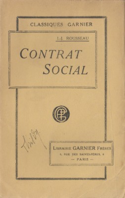 J.J. Rousseau - Contrat social (lb. franceza) foto