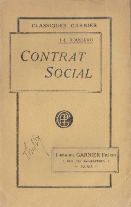 J.J. Rousseau - Contrat social (lb. franceza)
