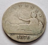 Spania, 1 Peseta 1870