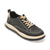 Pantofi sport BITE THE BULLET negri, 9056, din material textil