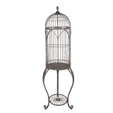 Cumpara ieftin Colivie decorativa fier maro 52x187 cm