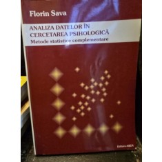 Analiza datelor in cercetarea psihologica - Florin Sava