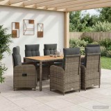 Cumpara ieftin Set dining pentru exterior 7 buc. Gri deschis si gri inchis