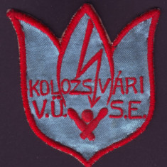 Emblema sportiva brodata Echipa de Popice KOLOZSVÁRI V.U.S.E. Cluj, anii 40