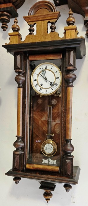 Ceas de perete cu pendula Werner Deponirt 1870