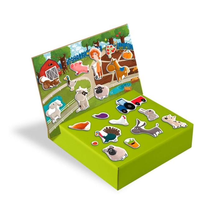 Dodo Joc magnetic - La ferma - Joc Educativ si interactiv pentru copii