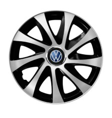 Set 4 capace roti Drift exrta silver&amp;amp;black R14 pentru gama auto Volkswagen foto