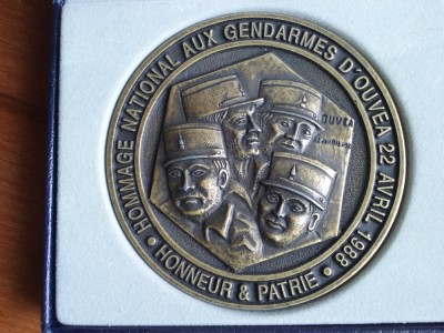 1988-Medalie omagiala-Evenimentele din insula Oumea,Noua Caledonie foto