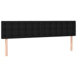 Cumpara ieftin Tablii de pat, negru, 180x5x78/88 cm, textil