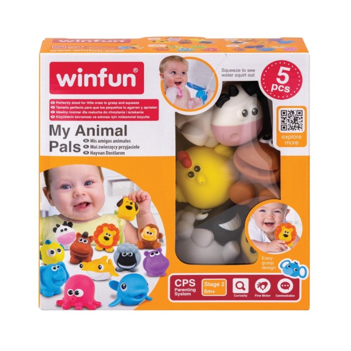 WINFUN SET JUCARII DE BAIE ANIMALUTE DE LA FERMA SuperHeroes ToysZone