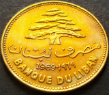 Cumpara ieftin Moneda exotica 25 PIASTRES - LIBAN, anul 1969 *cod 3172 B, Asia