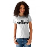 Tricou dama alb - NOT PHOTOSHOPED - S