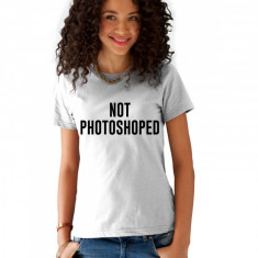 Tricou dama alb - NOT PHOTOSHOPED - S