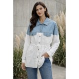 Bluza dama alba tip camasa cu snur in talie