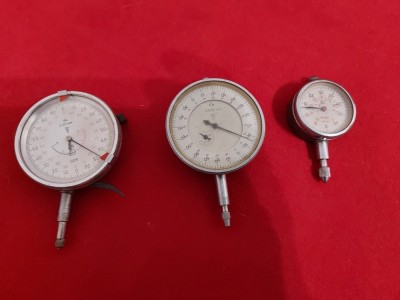 Lot de 3 ceasuri comparator, folosite foto