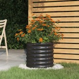 VidaXL Jardinieră antracit 40x40x36 cm oțel vopsit electrostatic