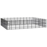 Padoc pentru c&acirc;ini de exterior, 73,73 m&sup2;, oțel