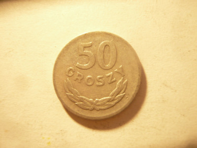 Moneda 50 gr Polonia 1957 , aluminiu , cal. f.buna foto