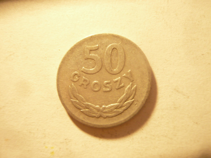 Moneda 50 gr Polonia 1957 , aluminiu , cal. f.buna