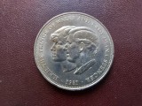 Moneda comemorativa Nunta Regala Charles si Diana 1981-in husa originala Lloyds Bank.