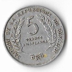 Moneda 5 francs 1969 - Burundi