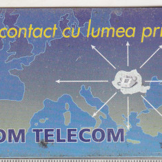 bnk card Cartela telefonica de colectie - Romtelecom 1996 - Abstracta