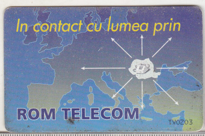 bnk card Cartela telefonica de colectie - Romtelecom 1996 - Abstracta foto