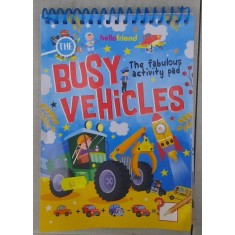 Busy vehicles ( Vehicule ocupate - carte in limba engleza )