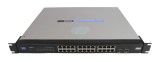 Switch Cisco Linksys SR2024, 24 porturi RJ45 de 1 Gb, 2 porturi SFP de 1 Gb, fără funcții de administrare, cu urechi de montare &icirc;n rack