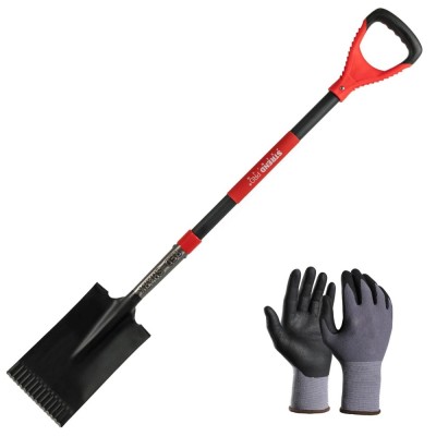 Set harlet, cazma, drept, capat zimtat, maner fibra sticla, 115 cm, cu manusi, RedShark foto