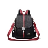 Cumpara ieftin Rucsac dama, Iliris GT3605, Negru/Rosu