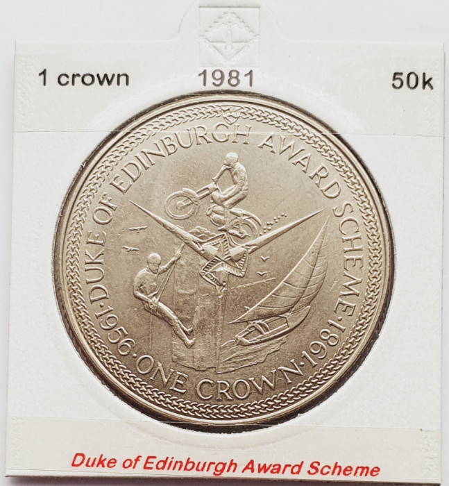 1893 Insula Man 1 crown 1981 Duke of Edinburgh Award Scheme km 76