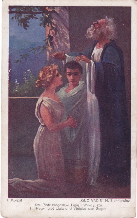 AMS % - ILUSTRATA ,,QUO VADIS&rdquo; H. SIENKIEWICZ, KORPAL, POLONIA &ndash; NECIRCULATA
