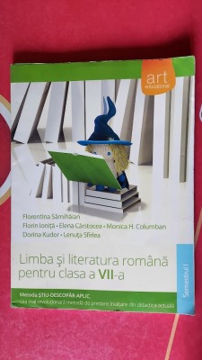 LIMBA SI ITERATURA ROMANA CLASA A VII A SAMIHAIAN COLUMBAN CARSTOCEA EDIT ART foto