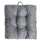 Perna de podea patrata, Gri, Velvet, 60x60cm, cu maner, CMCLASS