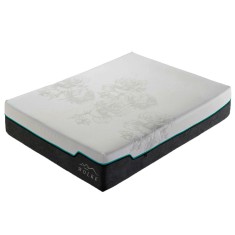 Saltea ortopedica Wolke Memory Cooling Gel, 160x200x25cm, spuma poliuretanica cu memorie si latex, hipoalergenica, antibacterian, fermitate medie