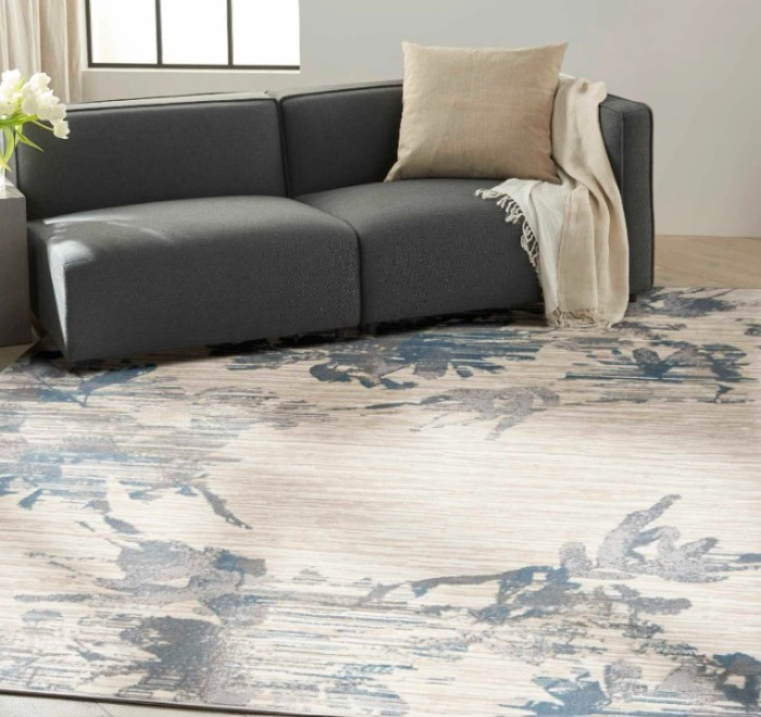 Covor Calvin Klein ECH01, Crem/Gri, Diverse Dimensiuni - 160x221