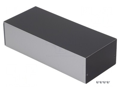 Carcasă aluminiu argint 100x237x63 mm foto