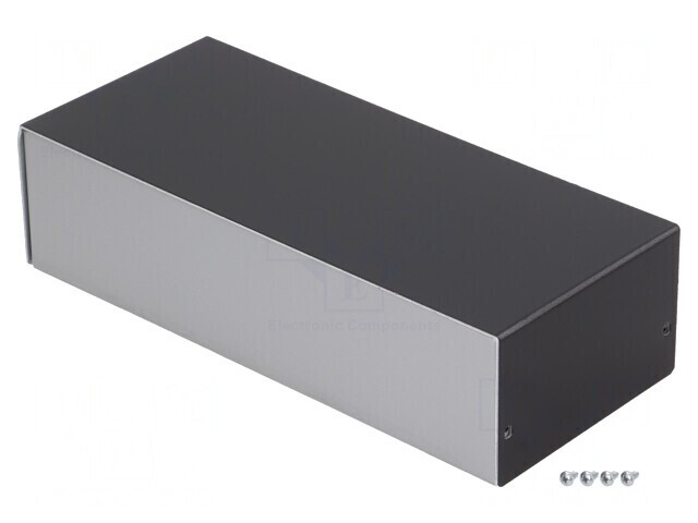 Carcasă aluminiu argint 100x237x63 mm