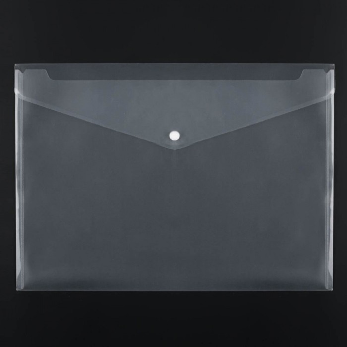 Mapă Plastic Transparentă, 45x32cm, Cu Buton