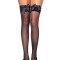 Ciorapi Sexy Tip Plasa Cu Dantela, Negru, Marime Universala