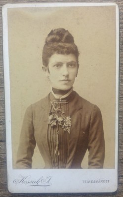 Portretul unei doamne// CDV Kossak Jozsef Temesvarott, Timisoara foto