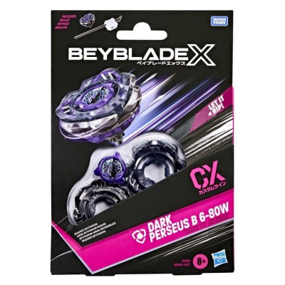 BEYBLADE X LET IT RIP SET LANSATOR SI ROATA DARK PERSEUS B 6-80W foto