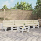 vidaXL Perne de paleți, 7 buc., crem, material textil 3217147