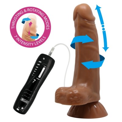 Vibrator Realistic Beautiful Easton, Brun, 18.5 cm foto