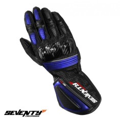Manusi barbati pentru scuter - motocicleta racing vara Seventy model SD-R4 negru/albastru &ndash; marime: XL (10)