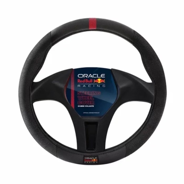 Husa volan Oracle Red Bull Racing Type 1 - M - O 37/39cm - Negru/Rosu Garage AutoRide